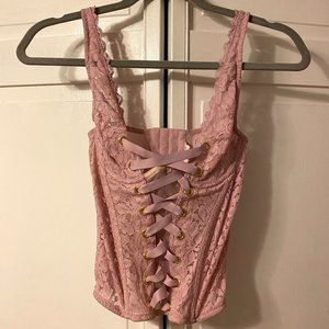 Victoria's Secret 32b Pink Corset/Bustier NWOT